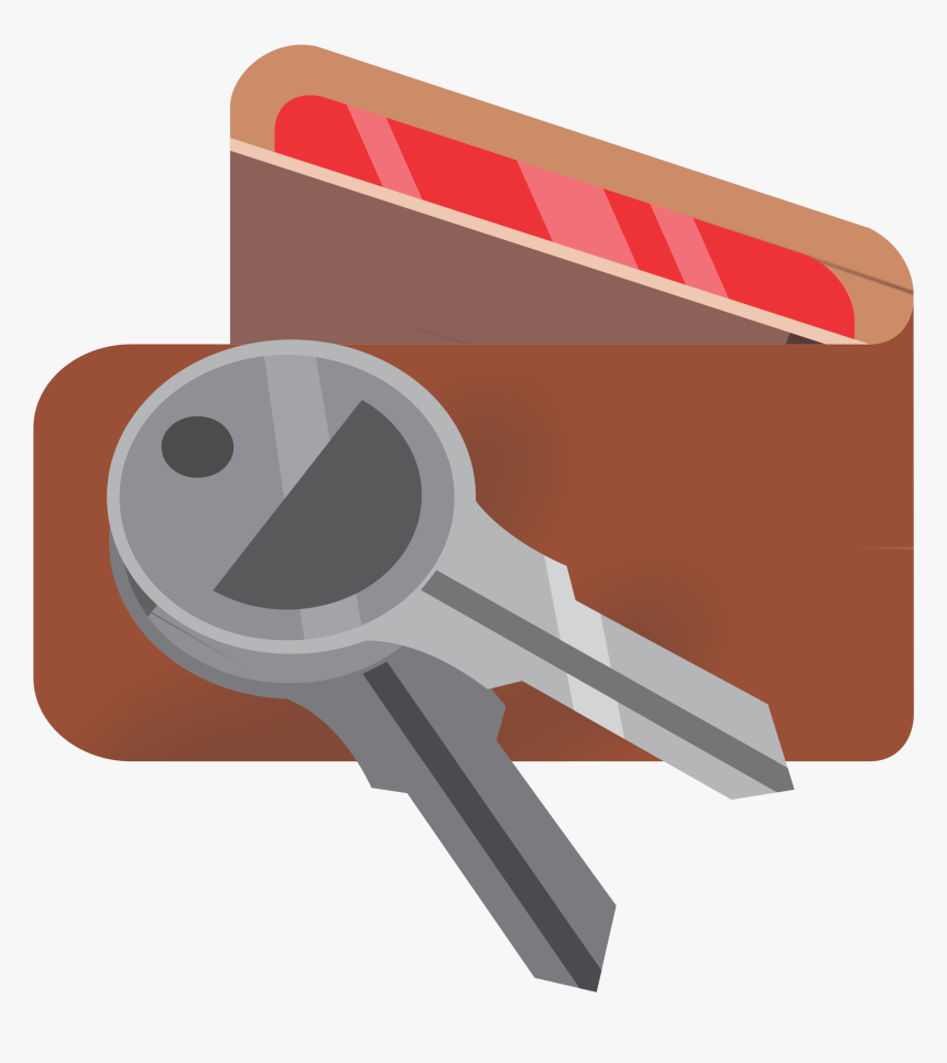 House Keys Clipart Png Transparent Download Clipart - Wallet And Keys Clip Art, Png Download