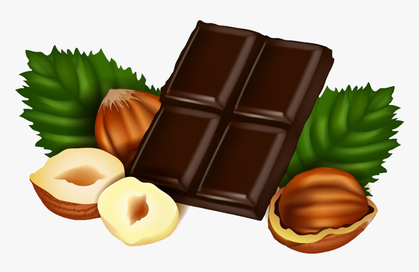 Chocolate Nuts Clip Art , Png Download - Hazelnut Chocolate Png, Transparent Png