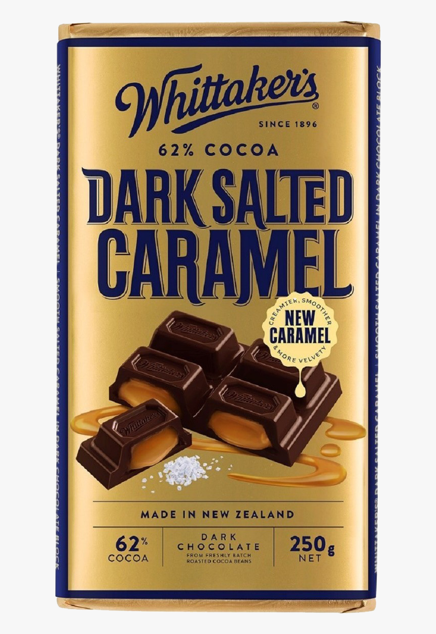 Carmel Dark Chocolate Png Clipart - Dark Salted Caramel Chocolate, Transparent Png