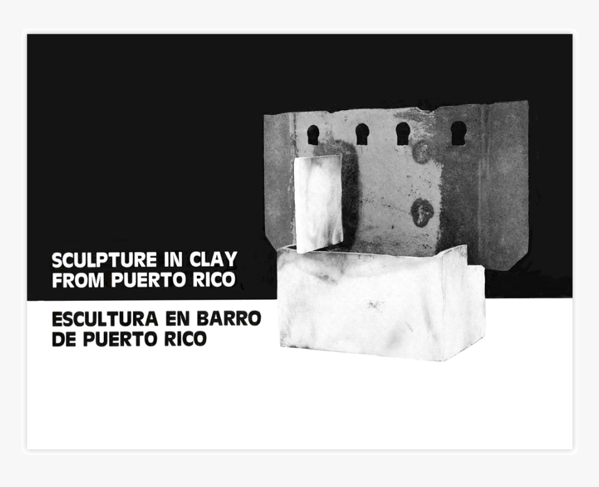 Escultura En Barro De Puerto Rico - Monochrome, HD Png Download