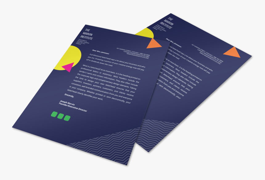 Creative Shape Letterhead Template Preview - Brochure, HD Png Download
