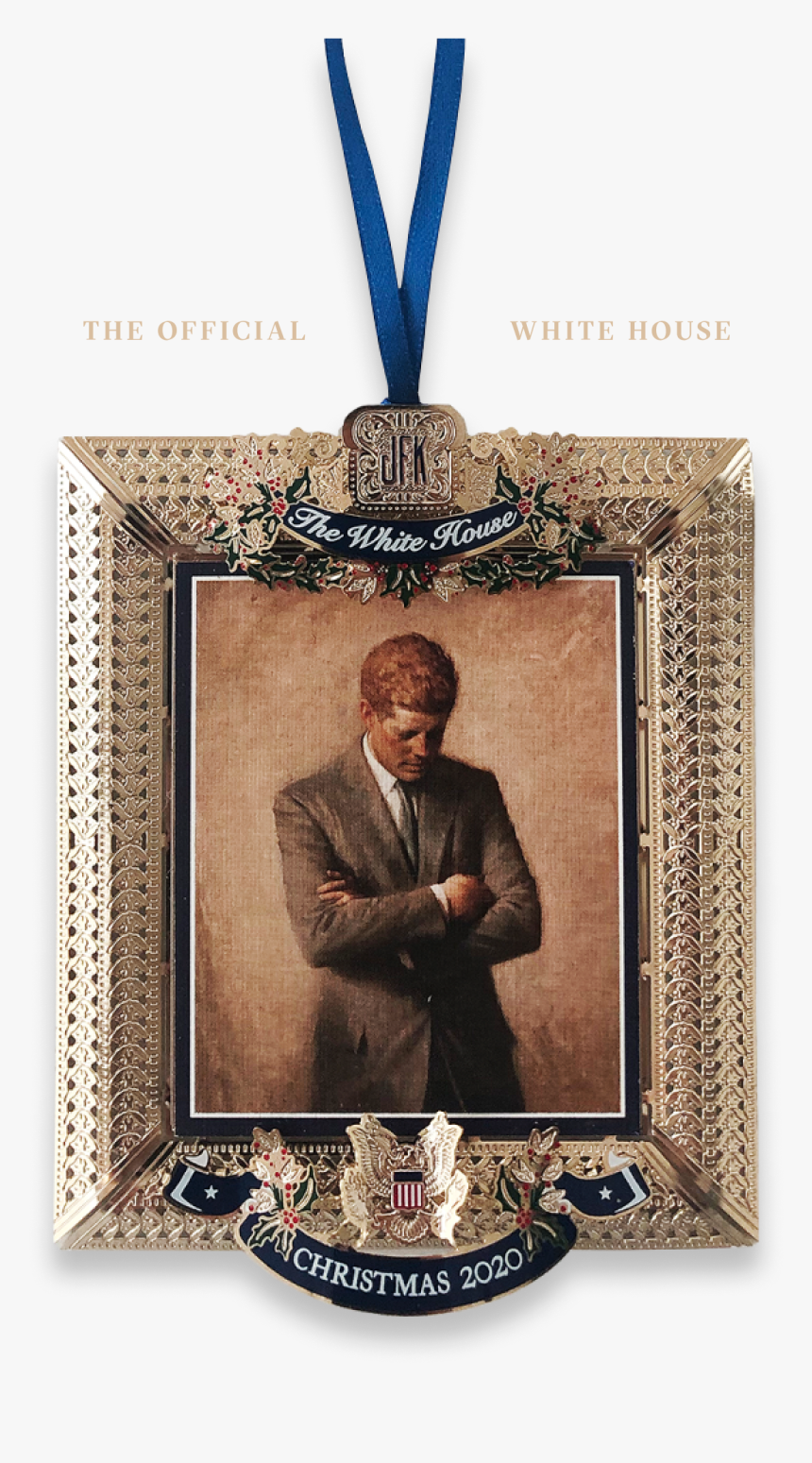 Front Of 2020 Christmas Ornament Honoring John F - Picture Frame, HD Png Download