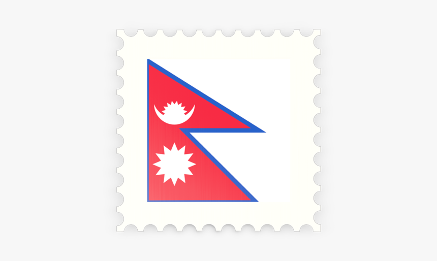 Flag Of Nepal National Flag - Map Of Nepal Flag, HD Png Download