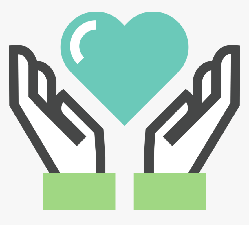 Hands And Heart Icon, HD Png Download