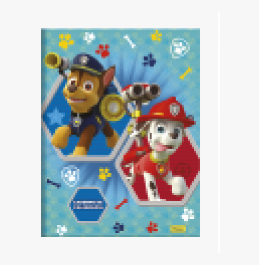 Dura Caligrafia 40fl Patrulha Canina - Patrulha Canina Caderno Brochura, HD Png Download