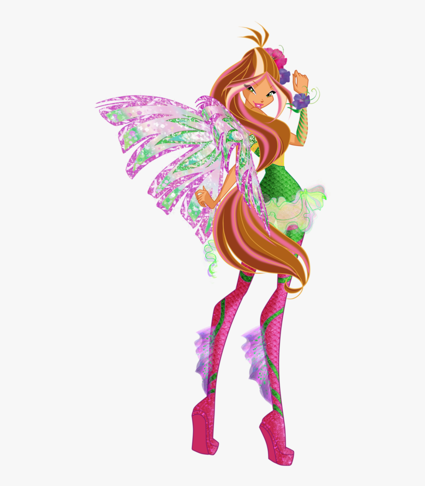 Nymph Drawing Aurae Huge Freebie Download For Powerpoint - Winx Believix Bloom Stella Flora, HD Png Download