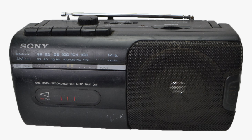 Sony Cfm-10 Portable Cassette Am/fm Radio Speaker System - Boombox, HD Png Download