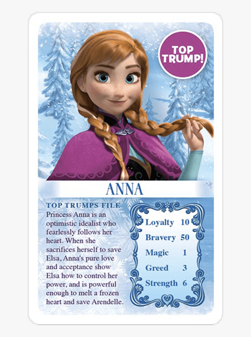 Top Trumps Frozen - Top Trumps Frozen Cards, HD Png Download