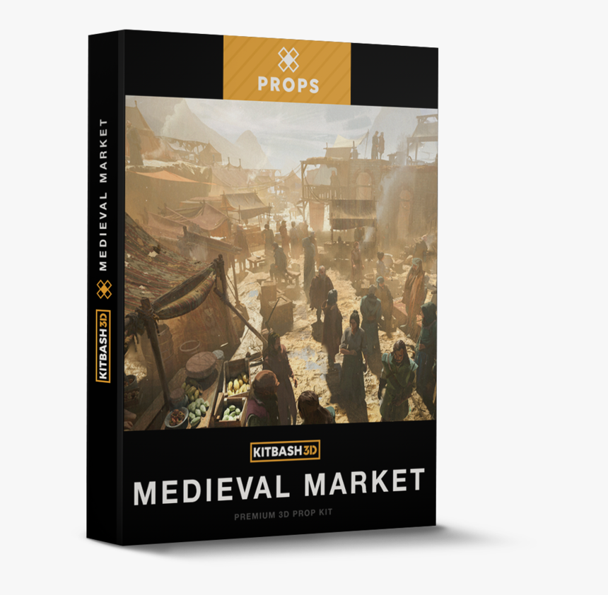 Medieval Market 
 Srcset Data - Kitbash 3d Cyber Streets, HD Png Download
