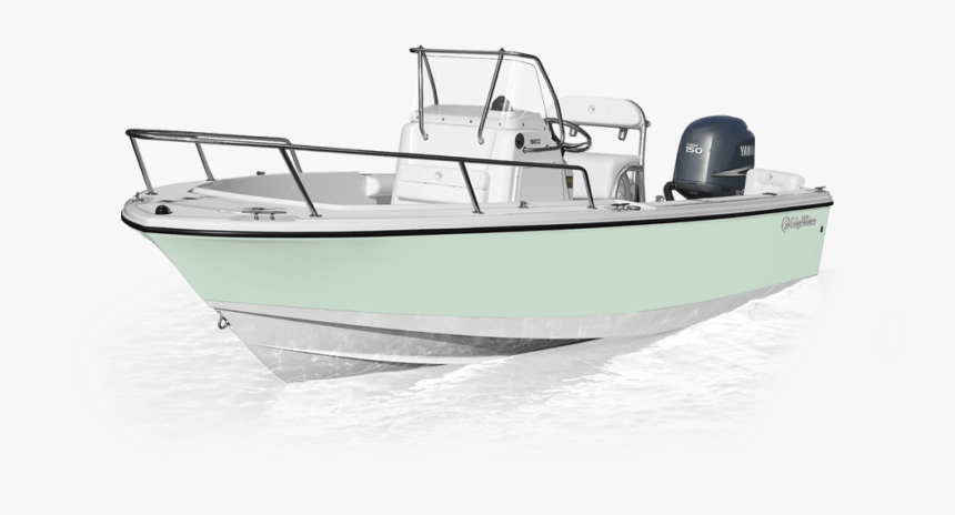 Yellow Center Console Boat, HD Png Download