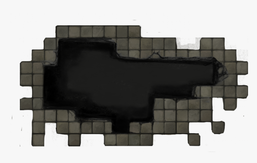 De01 Crackedtiles02 50x30[cracked Dungeon Floor, Ruin,, HD Png Download