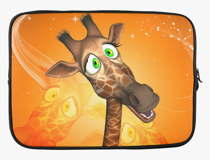 Funny Giraffe Custom Laptop Sleeve 15 - Tableau Sur Verre Acrylique, HD Png Download
