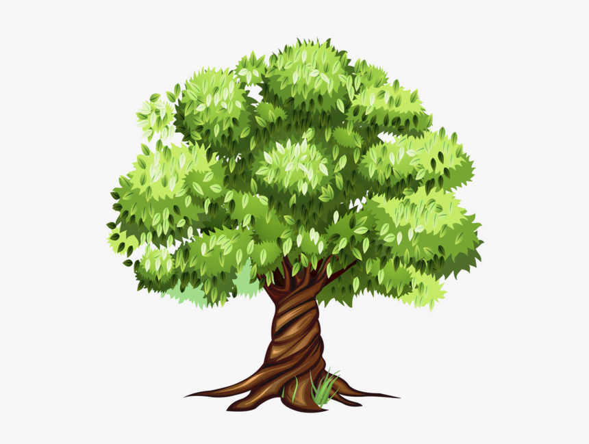 Tree Clipart, Tree Patterns, Flowering Trees, Cartoon - Tree Clipart Png, Transparent Png