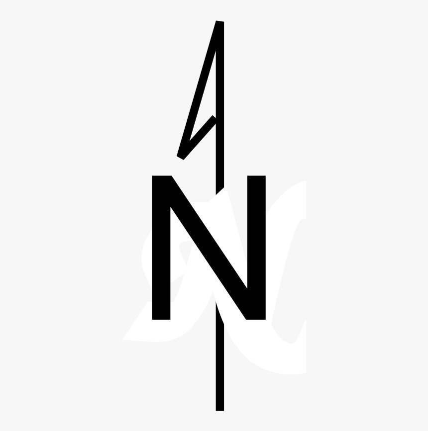 Compass Rose North Only, HD Png Download