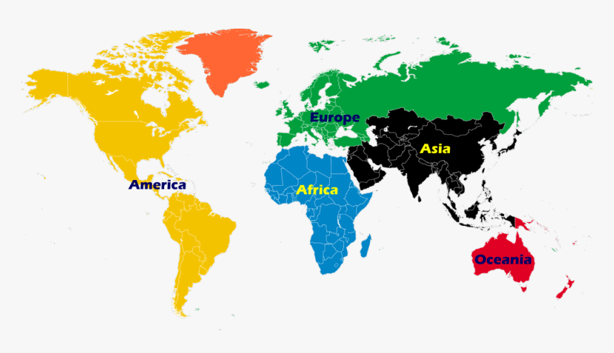 Car Rental In Europe And Worldwide - Global Sales Territory Map, HD Png Download