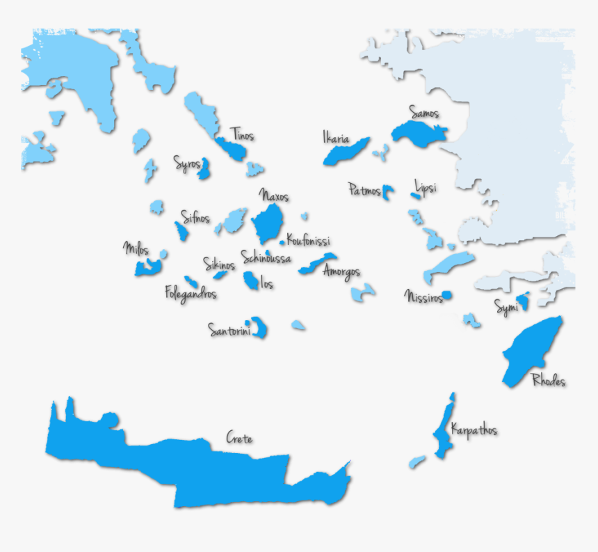 Backpacking In The Aegean Sea, Greece - Greek Population Map, HD Png Download