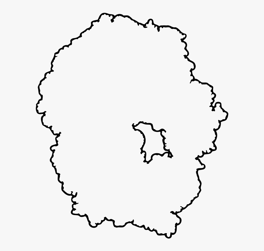 70s Ecoli Ribosome Outline - Ribosome Outline, HD Png Download