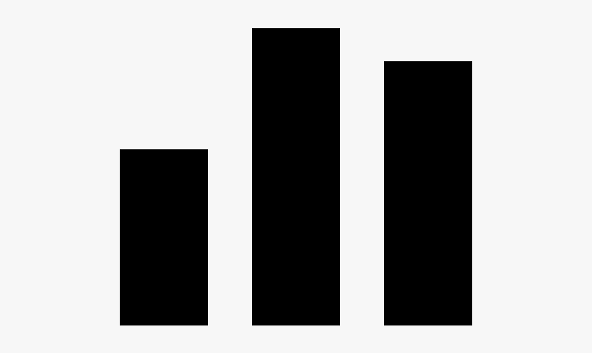Bar Graph Icon - Monochrome, HD Png Download