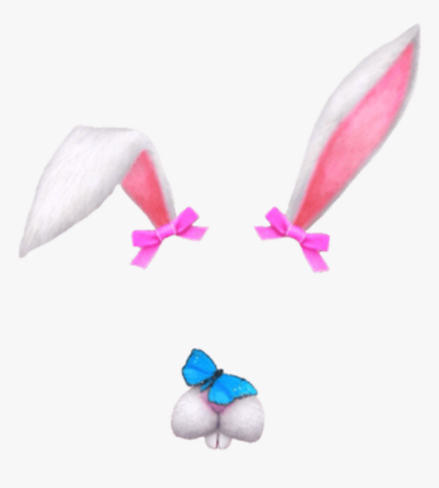 #easter #bunny #ears - Rabbit Snapchat Filter, HD Png Download