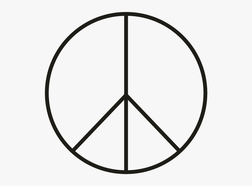 Transparent Smock Clipart - Peace Sign Vector Thin, HD Png Download