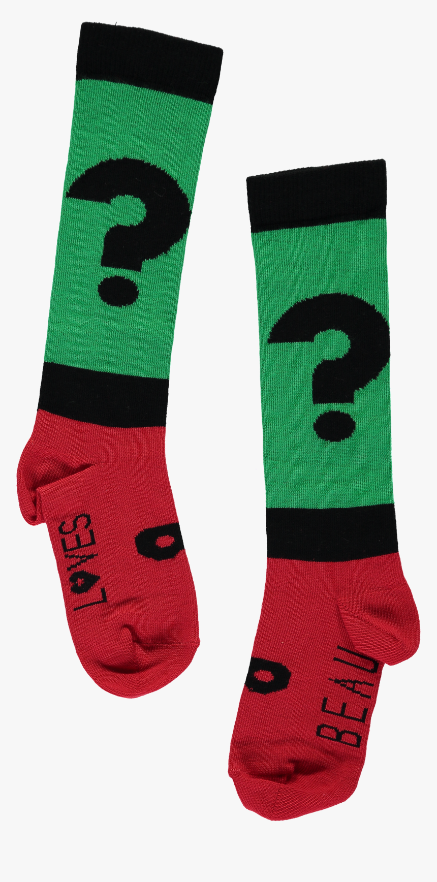 Question Mark High Socks - Hockey Sock, HD Png Download
