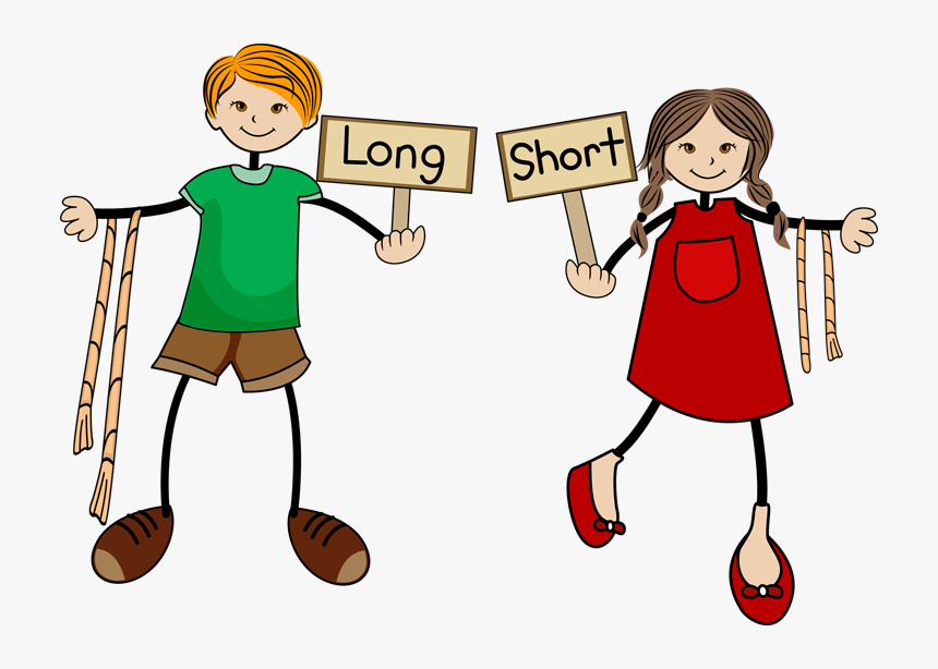 Long Hair & Short Hair Girl Clipart, HD Png Download