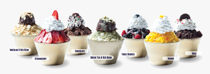 Bingsu Menu - Snowy Bingsu, HD Png Download
