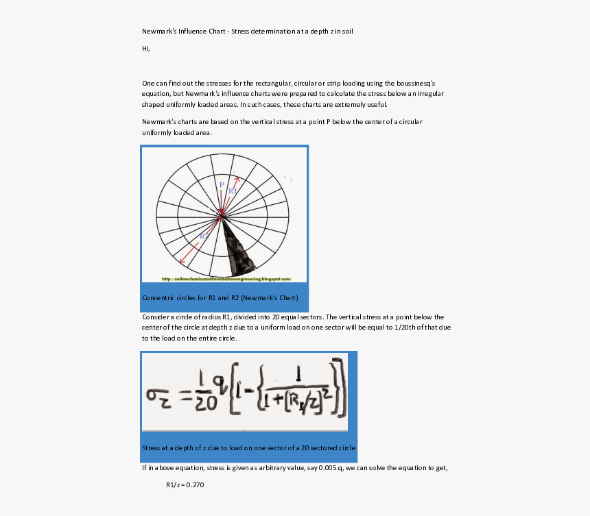 Stress Under Circular Area, HD Png Download