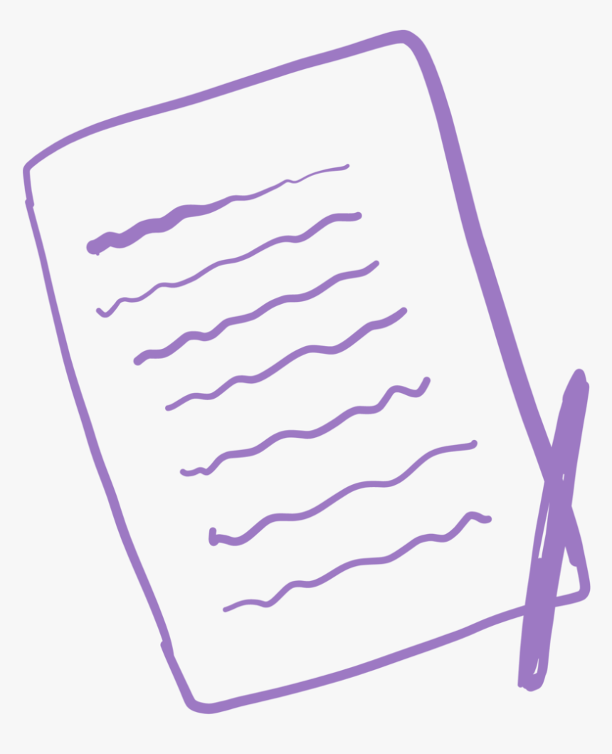 Notebook Icon Pencil Purple, HD Png Download