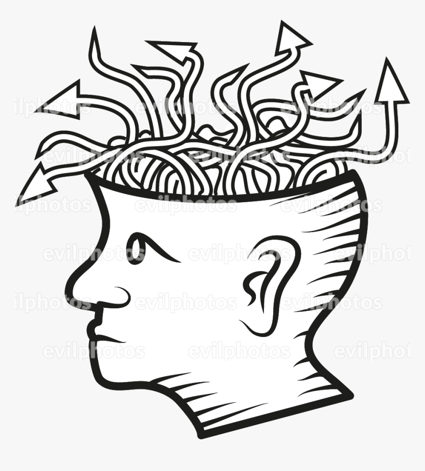 Brain Drawing Vector And Stock Photo - Drawing, HD Png Download