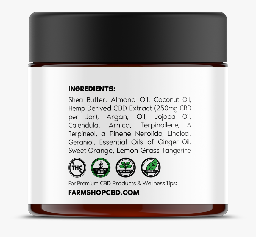Farmshop Hand Recovery Recovery Rub Dry Cracked Hand - Cbd Ingredients Png, Transparent Png