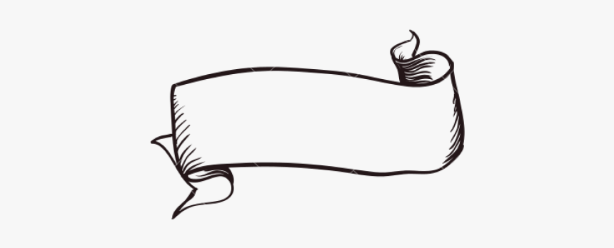 Ribbon Design Drawing Png, Transparent Png