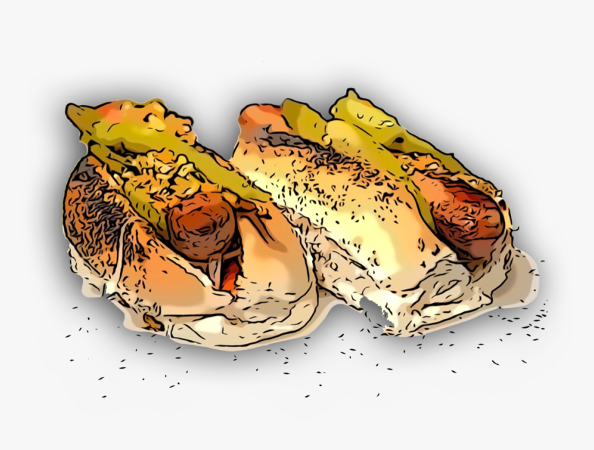 Beef Hot Dog Vegan Hot Dog Streetfood Feast - Illustration, HD Png Download