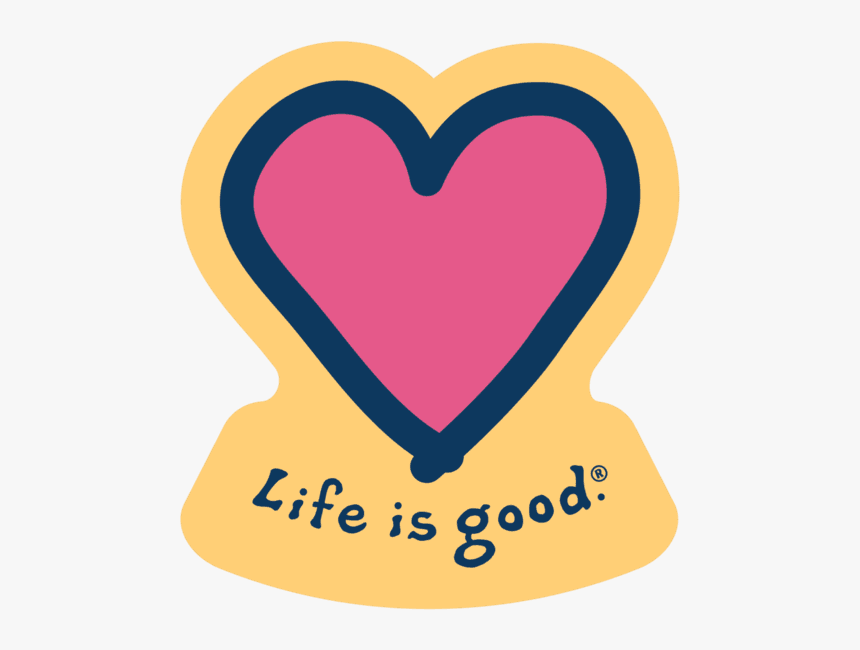 Heart Sticker - Life Is Good, HD Png Download