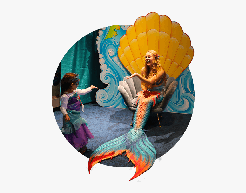 Meeting A Mermaid - Illustration, HD Png Download