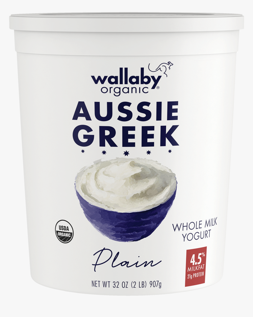 Greek Yogurt Png - Wallaby Nonfat Greek Yogurt, Transparent Png