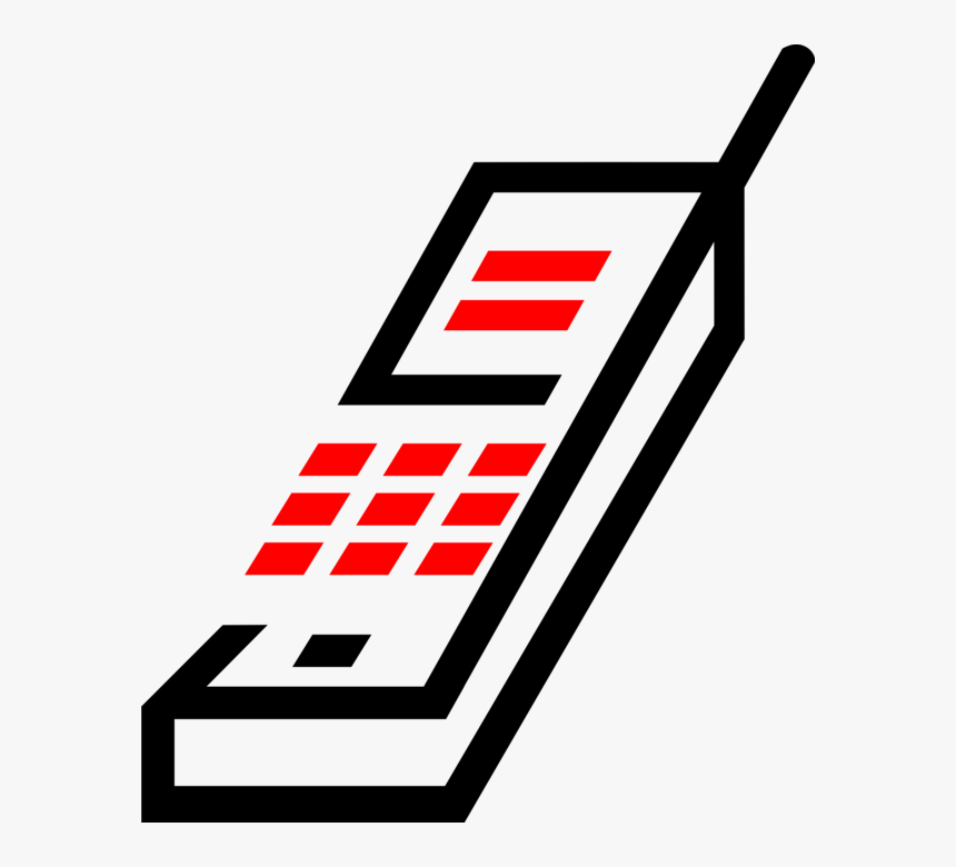 Vector Illustration Of Mobile Smartphone Phone Telephone, HD Png Download