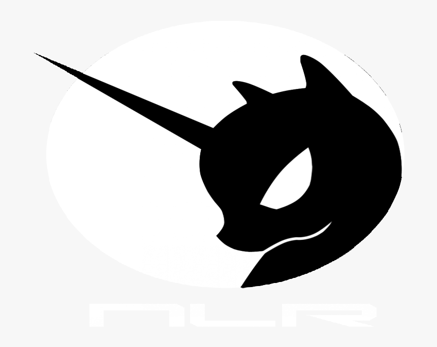 Evil Black Cartoon Unicorn Silhouette Tattoo Design - Mare In The Moon Silhouette, HD Png Download