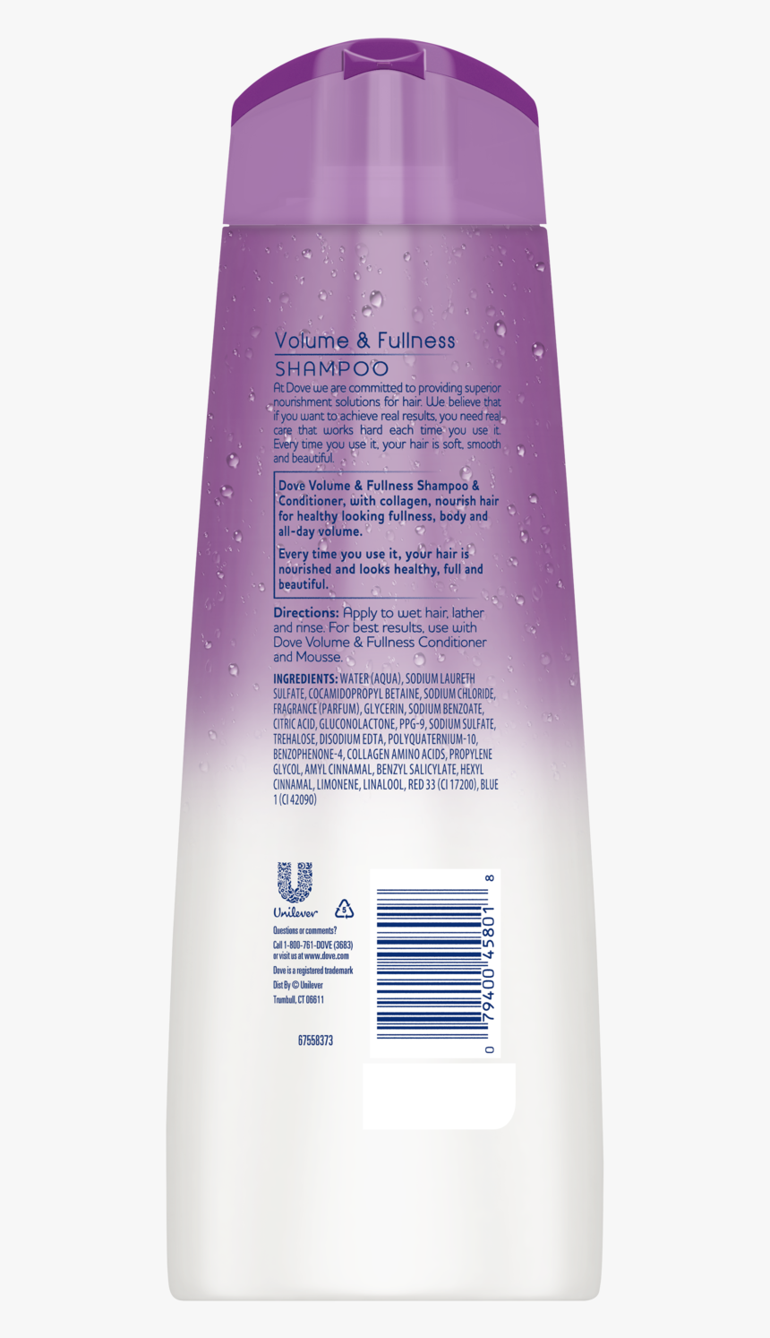 Dove Volume And Fullness Shampoo, HD Png Download