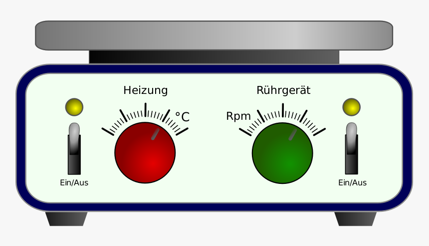 Rühr- Und Heizplatte - Laboratory Hot Plate Drawing, HD Png Download
