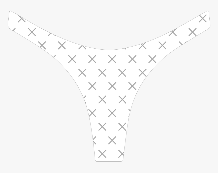 White Logo Print Chic 80 S Bottoms - Panties, HD Png Download