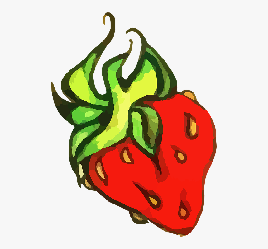 Fruits And Vegetables Clipart 29, Buy Clip Art - Strawberry, HD Png Download