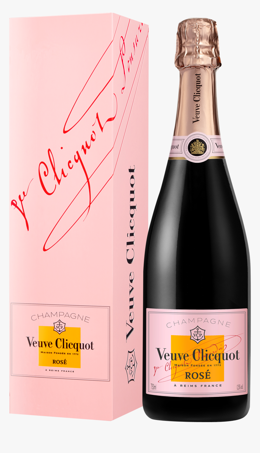 Veuve Clicquot Rose Naked Champagne - Champagne Veuve Clicquot Rose, HD Png Download