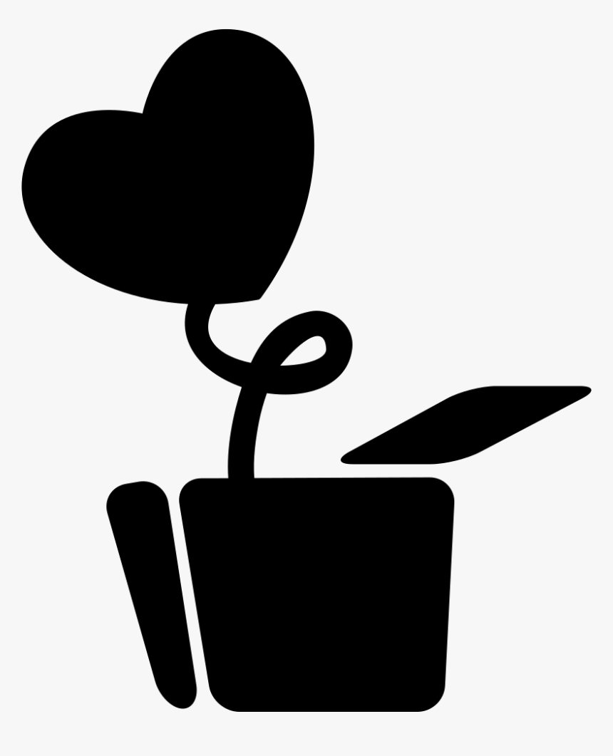 Love Plant With Heart Shaped Leaf In A Pot - Planta De Coração Png, Transparent Png