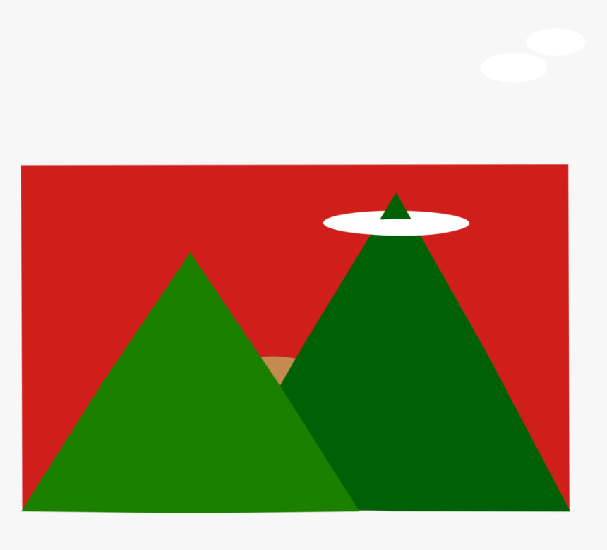 Triangle Clipart Triangle - Duas Montanhas Png, Transparent Png