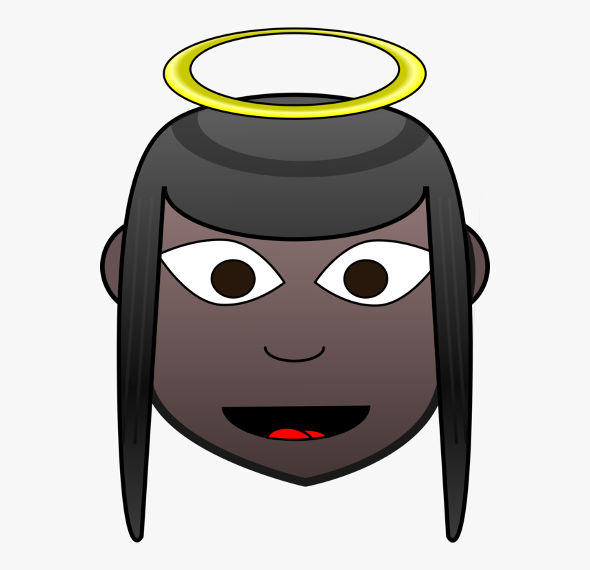 Head,vertebrate,face - Girl Angel Faces Clipart, HD Png Download