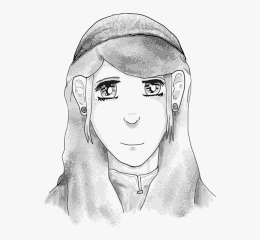A Lady S Face - Vector Graphics, HD Png Download