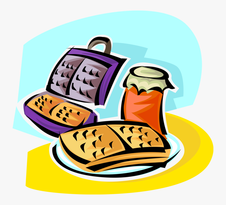 Transparent Breakfast Clipart Png - Waffeleisen Clipart, Png Download