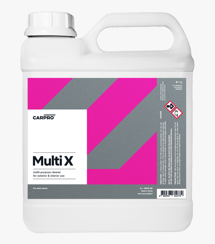 Carpro Multi X All Purpose Cleaner Concentrate 1 Gallon - Multi X Carpro, HD Png Download