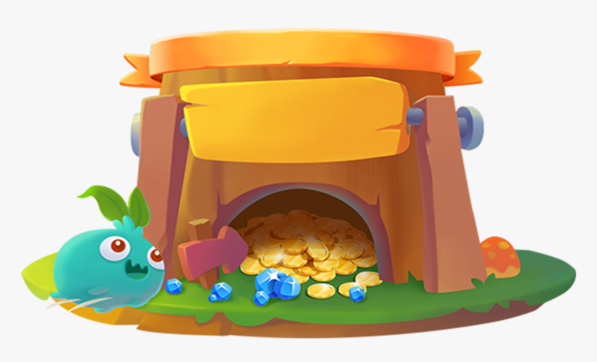 Hand Painted Cartoon Gold Coin Decoration Vector - Playset, HD Png Download